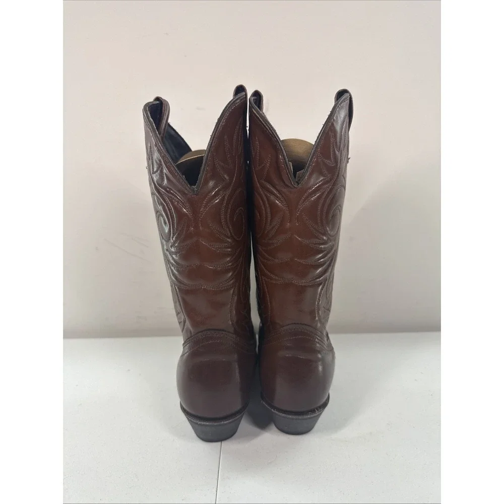 Sheplers Men Boots Size 8.5 M‎ Pre- Owned Brown Faux Leather 7101